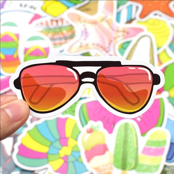 50 pcs New Cool 😎 Summer Arts 🎭 Crafts Stickers - Picture 4 of 10